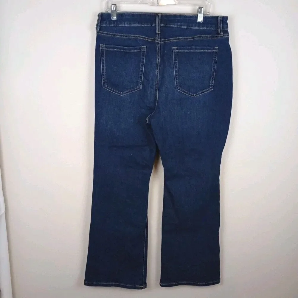 Style & Co Curvy Bootcut Jeans Women's 14S Blue Medium Wash Mid Rise